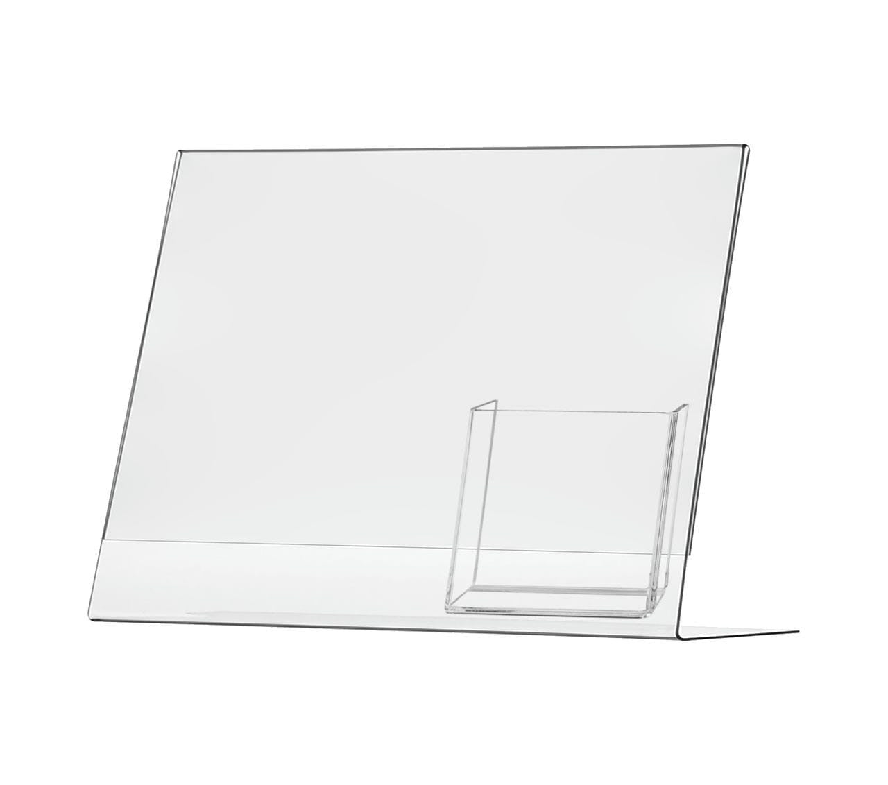 14"W x 11"H Slant Back Sign Holder with Brochure Pocket