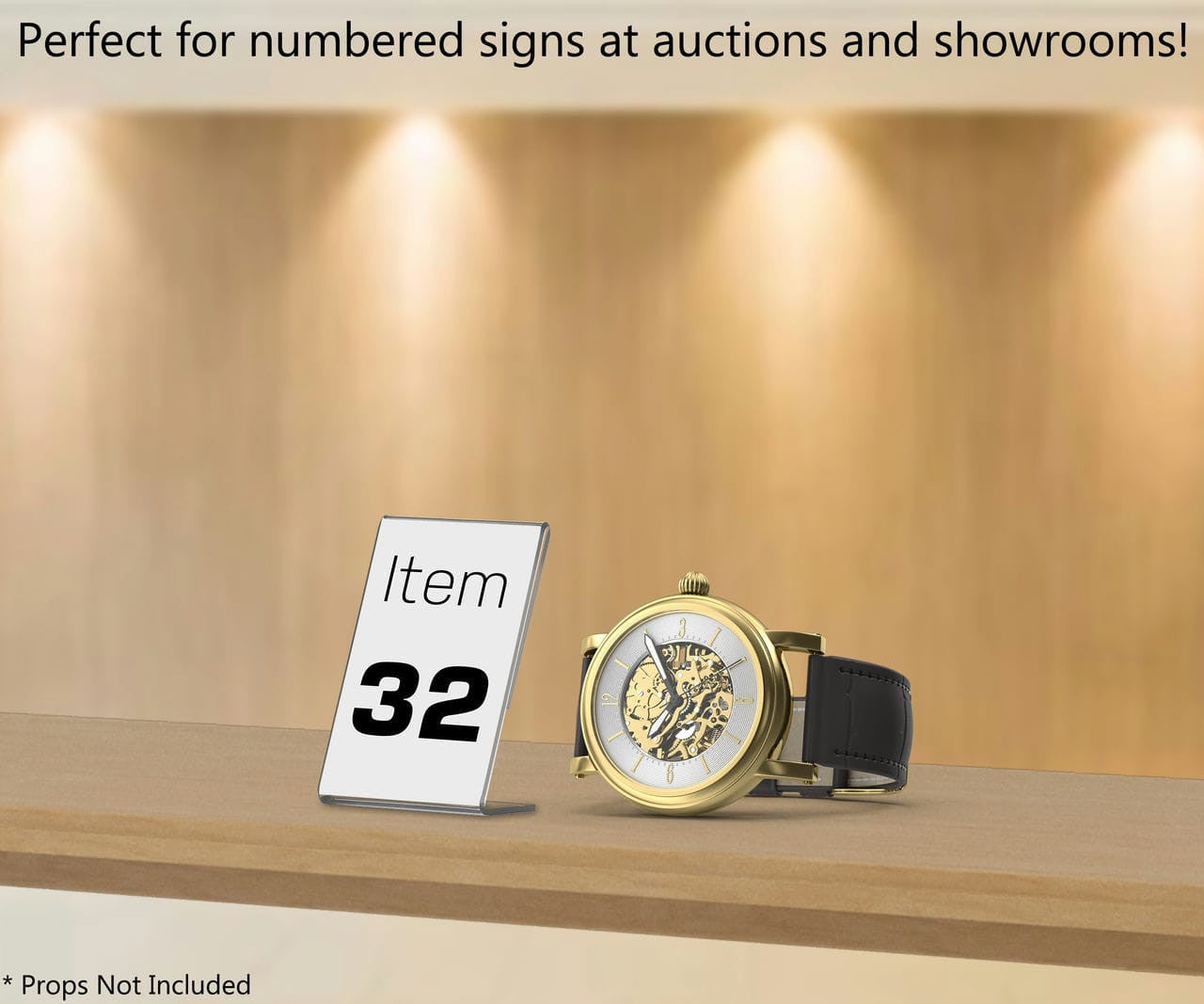 Two and a Quarter Inches Wide by Three and a Quarter Inches High Perfect for numbered signs at auctions and showrooms