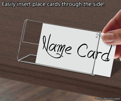 2.5"W x 1.25"H Nameplate Price Tag Holder Side Load Countertop