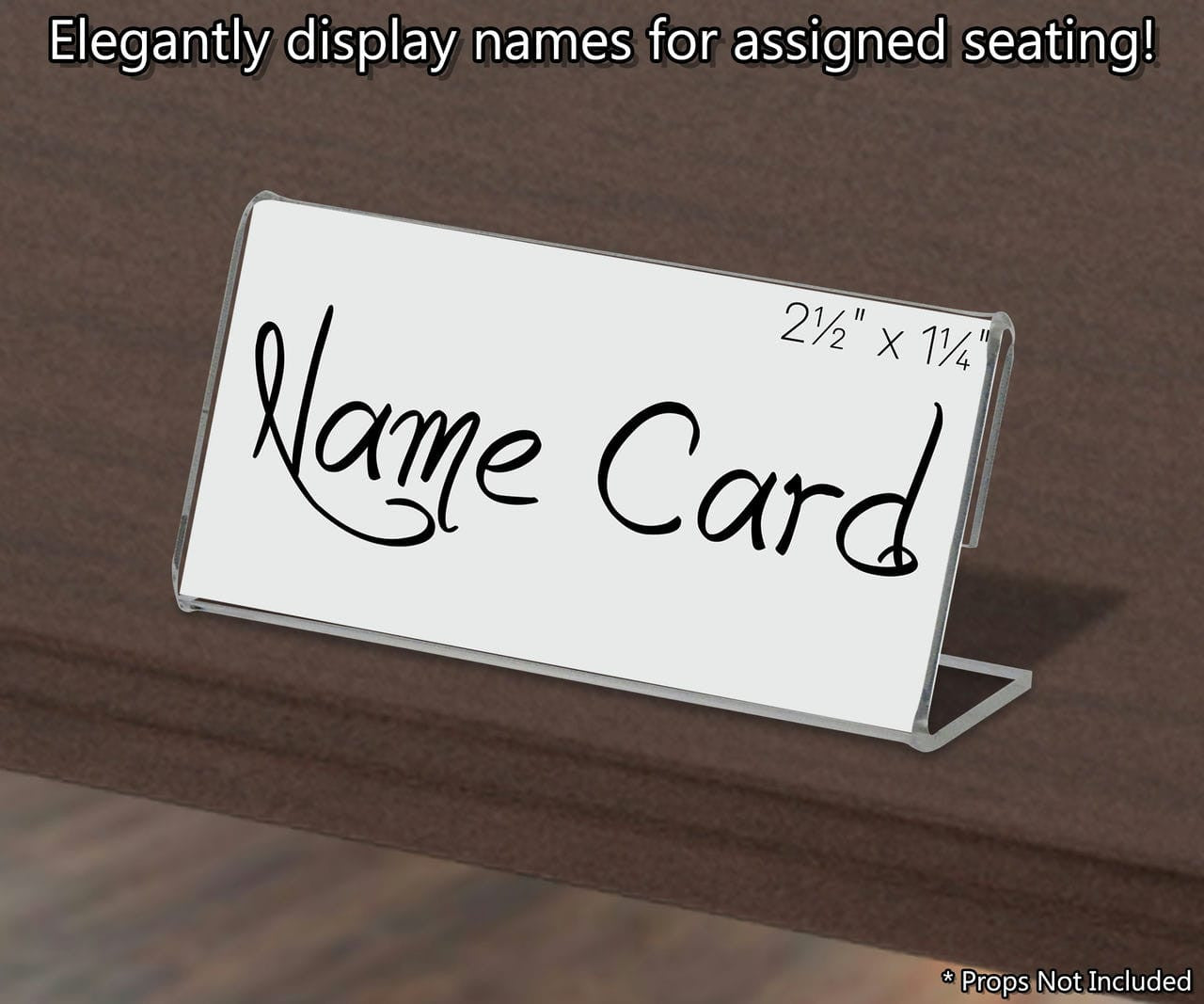 Slant Back Name Card Tabletop Countertop Buffet Display