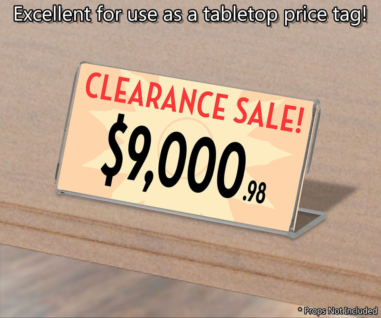 Price Tag Product Display Holder