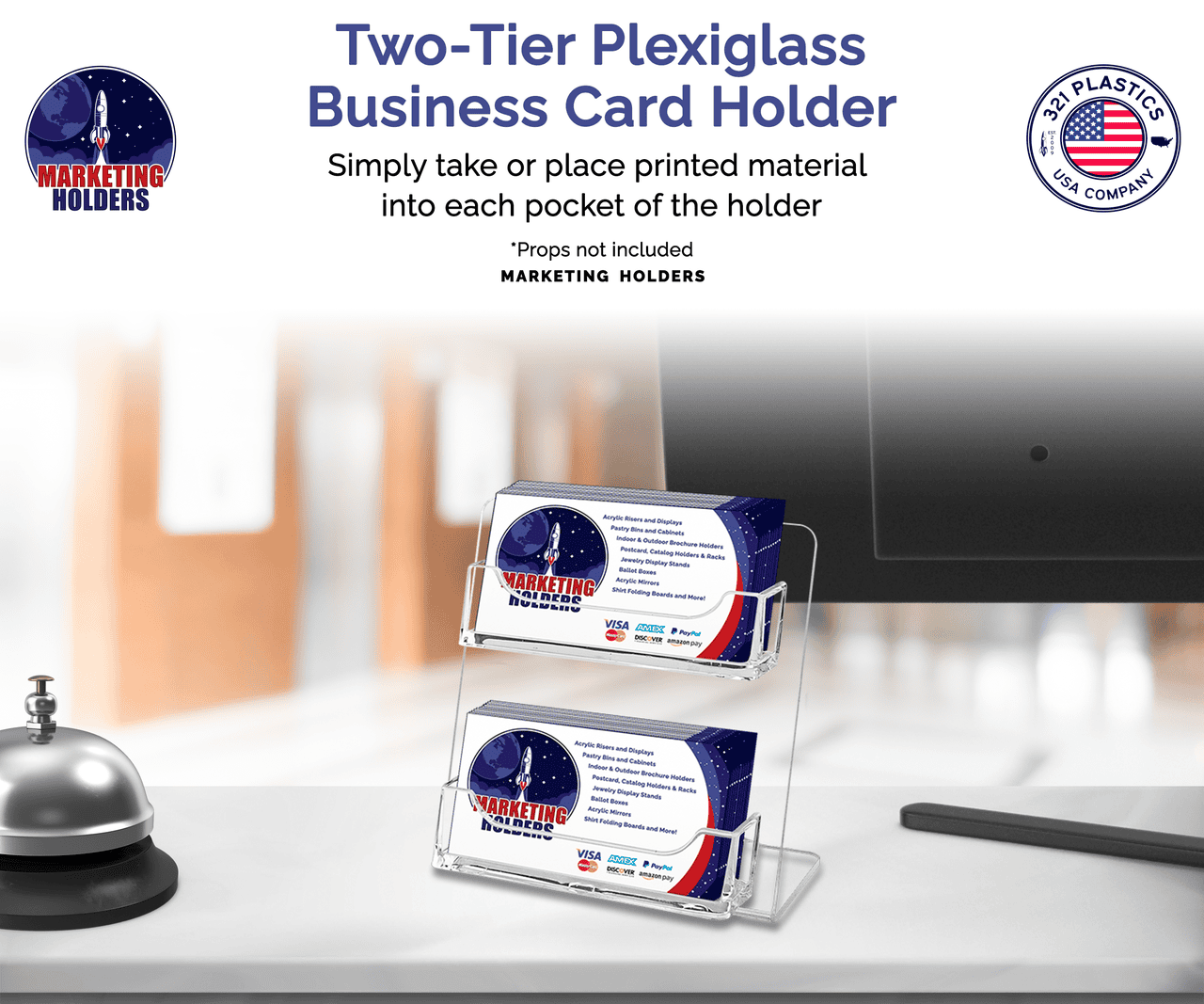 Clear Acrylic Display for Business Cards