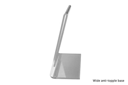 Anti Topple Base Five Inch Wide by Three Inch High Side Load Sign Holder