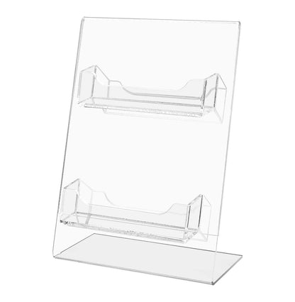 Business Card Holder 2 Slot with 5" x 7" Image Display