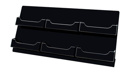 6 Pocket Slanted Business Gift Card Holder Countertop Multi Slot