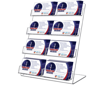 Tabletop Business Card Holder with Eight Pockets