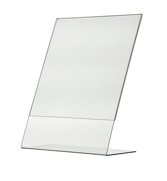 8.5"W x 11"H Sign Holder Ad Frame Slant Back Image Display Stand
