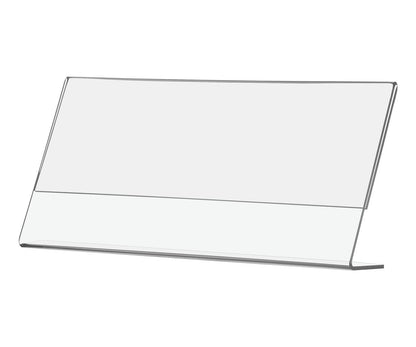 8.5"W x 4"H Nameplate Display Sign Holder Desk Tabletop Sign