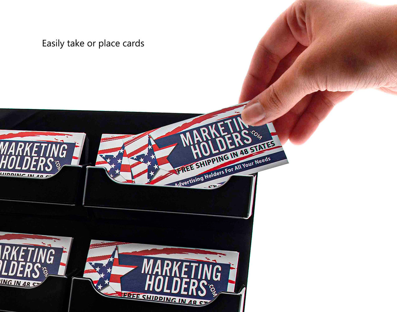 9 Pocket Business Card Display Slant Back Style Holder