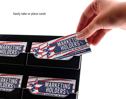 9 Pocket Business Card Display Slant Back Style Holder