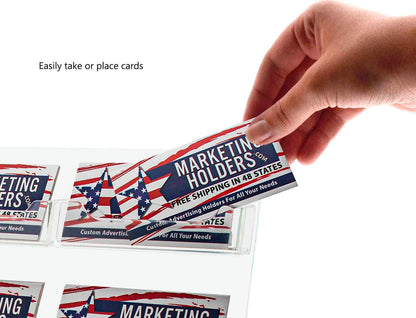 9 Pocket Business Appointment Card Display Easel Style Holder