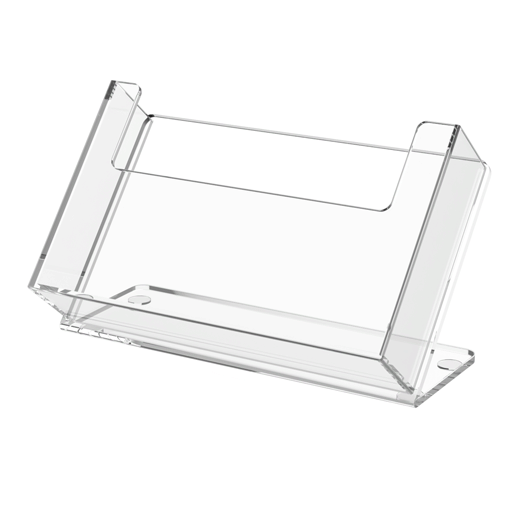 6"W Postcard Holder Slant Back Countertop Index Card Display