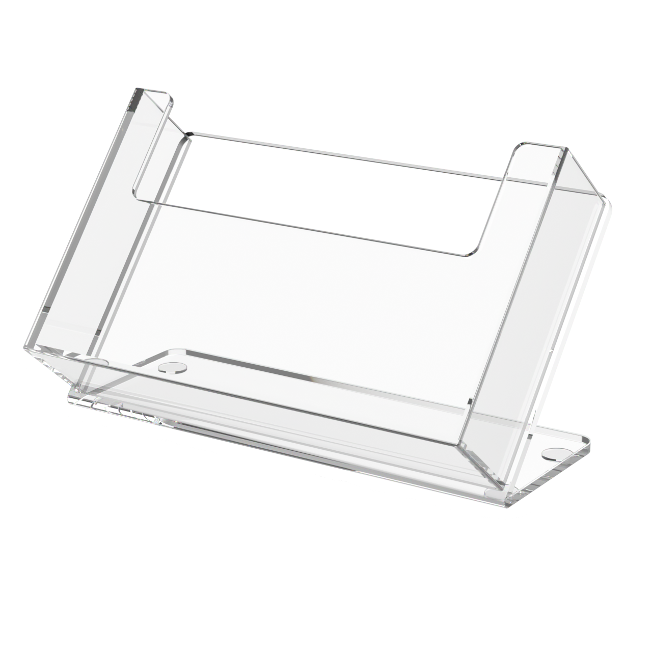 6"W Postcard Holder Slant Back Countertop Index Card Display