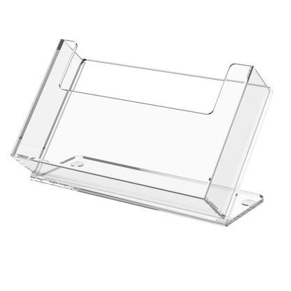 6"W Postcard Holder Slant Back Countertop Index Card Display