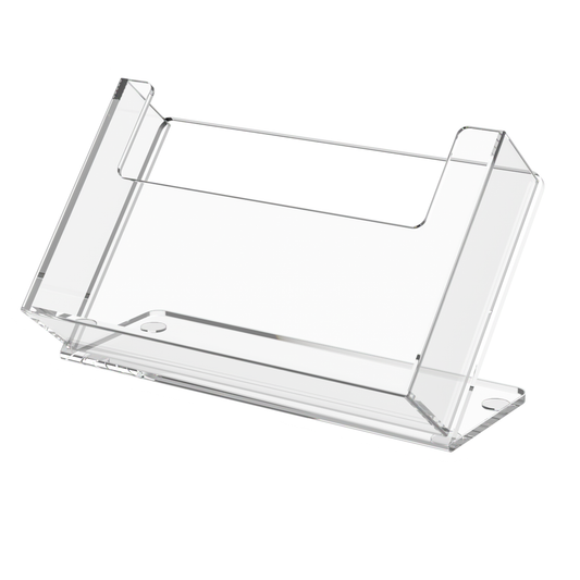 6"W Postcard Holder Slant Back Countertop Index Card Display
