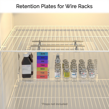 12"W x 4.25"H Locking Medical Box Clear Acrylic