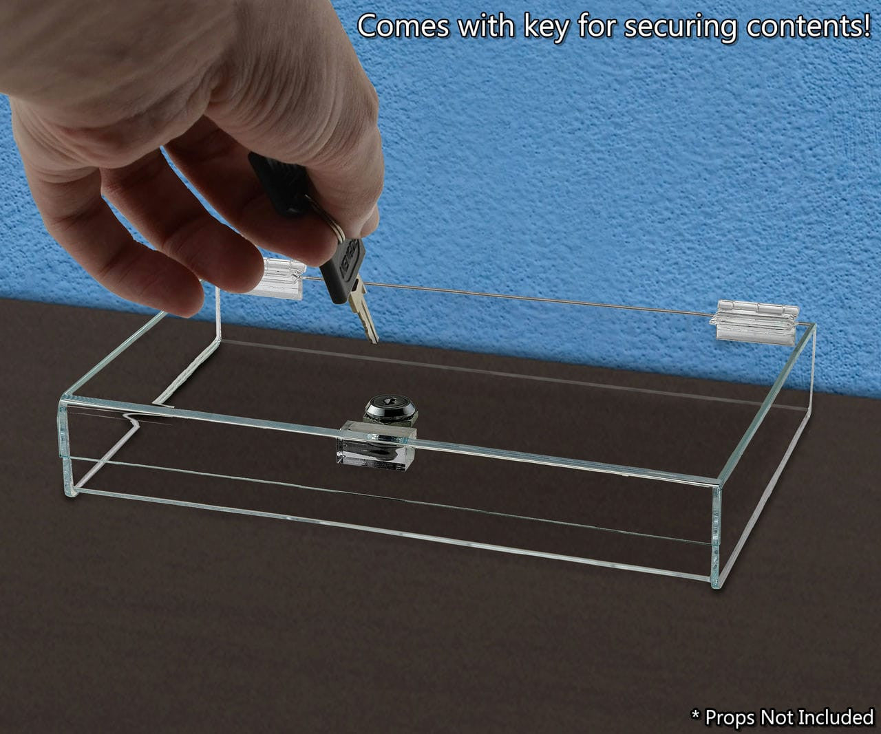 Comes with key for securing contents