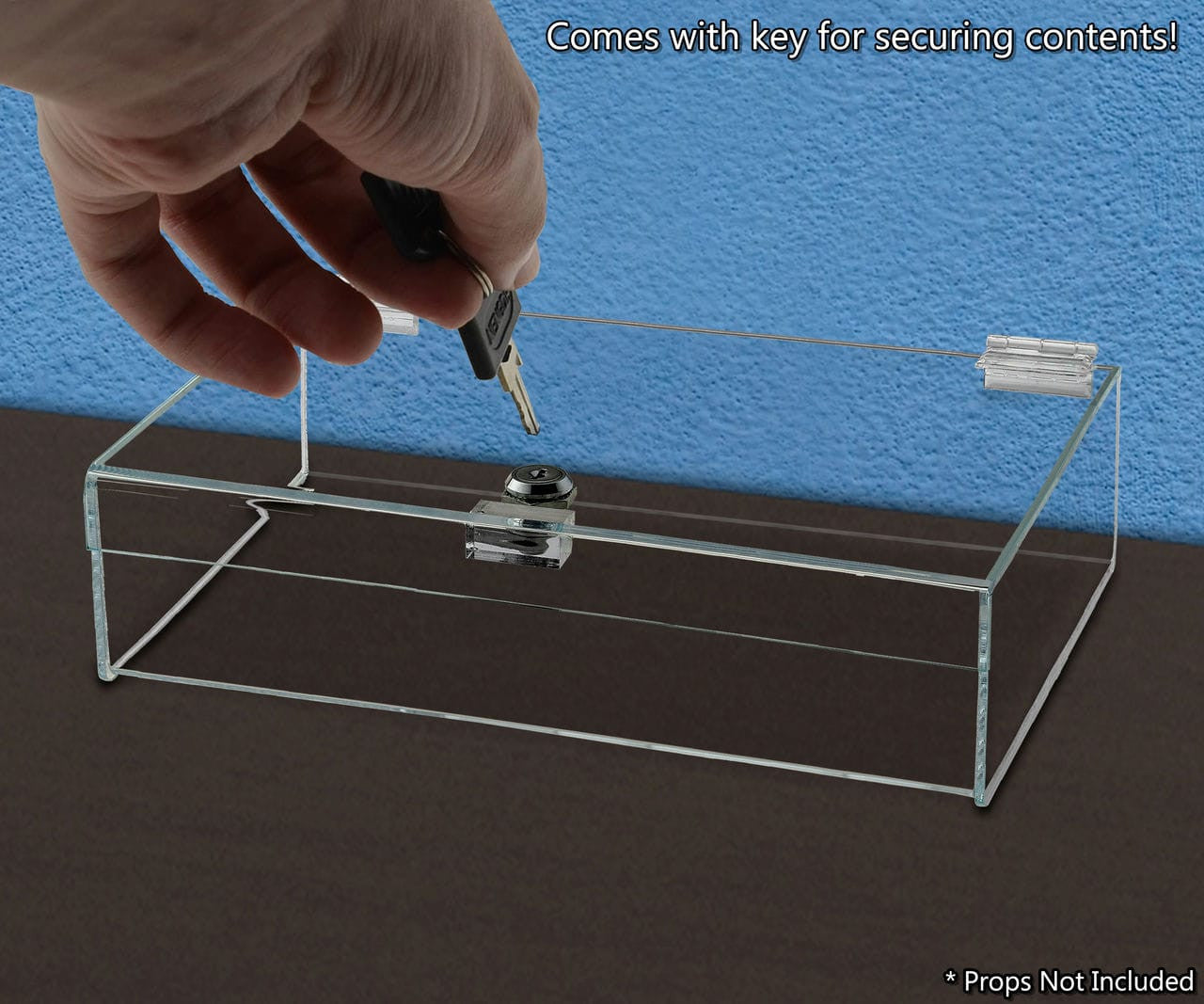 Comes with key for securing contents