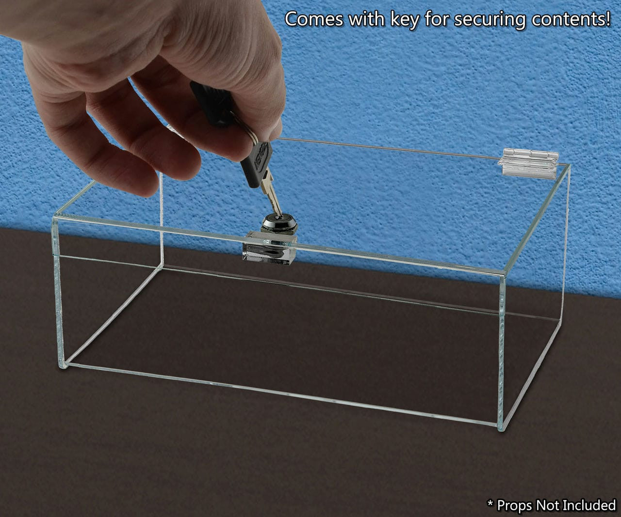 Comes with key for securing contents