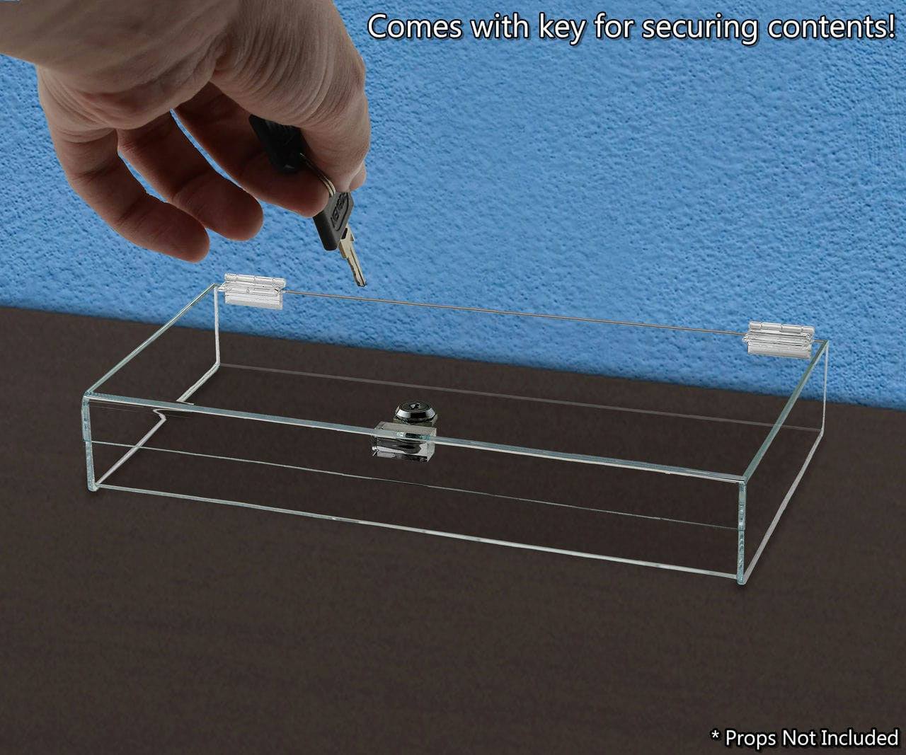 Comes with key for securing contents