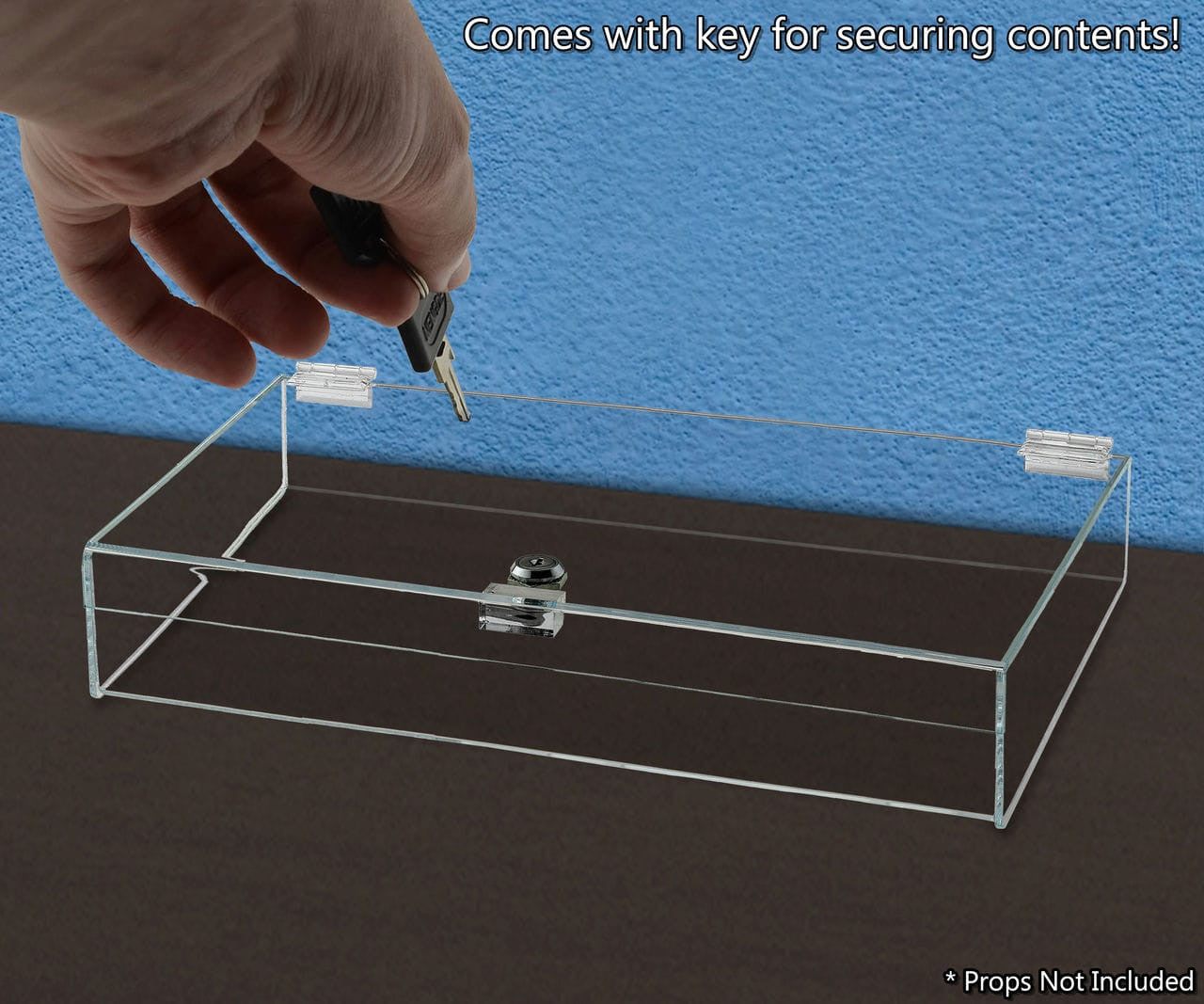 Comes with key for securing contents