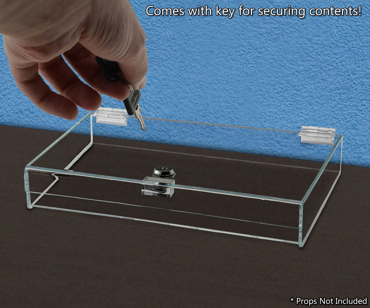 Comes with key for securing contents