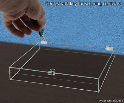 18"W x 18"D x 4"H Display Locking Security Case Countertop