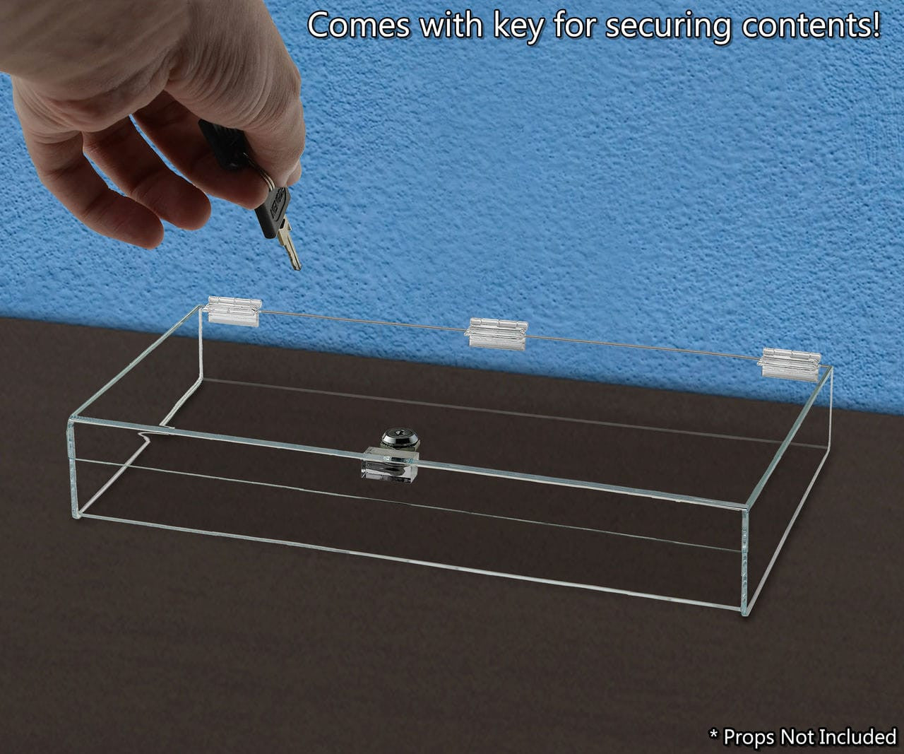 Comes with key for securing contents