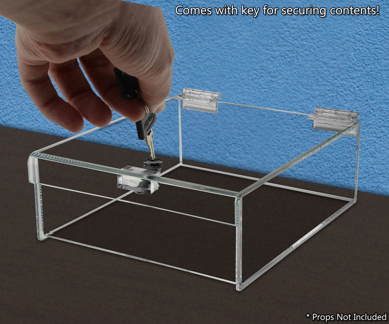 Comes with key for securing contents