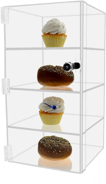 9.5"W x 9.5"D x 16"H Acrylic Locking Retail Display Cabinet