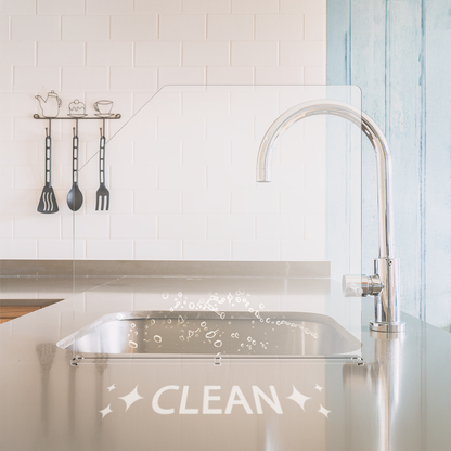 19"W x 15"H Sink Splash Guard Barrier