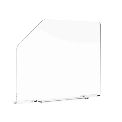 15.75"W x 16"H Splash Guard with Feet Acrylic Sink Barrier