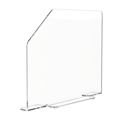 23.5"W x 18"H Splash Guard with Feet Acrylic Sink Barrier