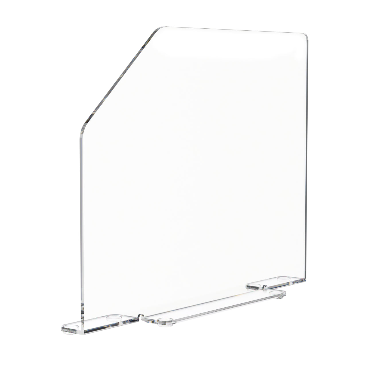 15.75"W x 16"H Splash Guard with Feet Acrylic Sink Barrier
