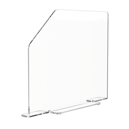 29.5"W x 18"H Splash Guard with Feet Acrylic Sink Barrier