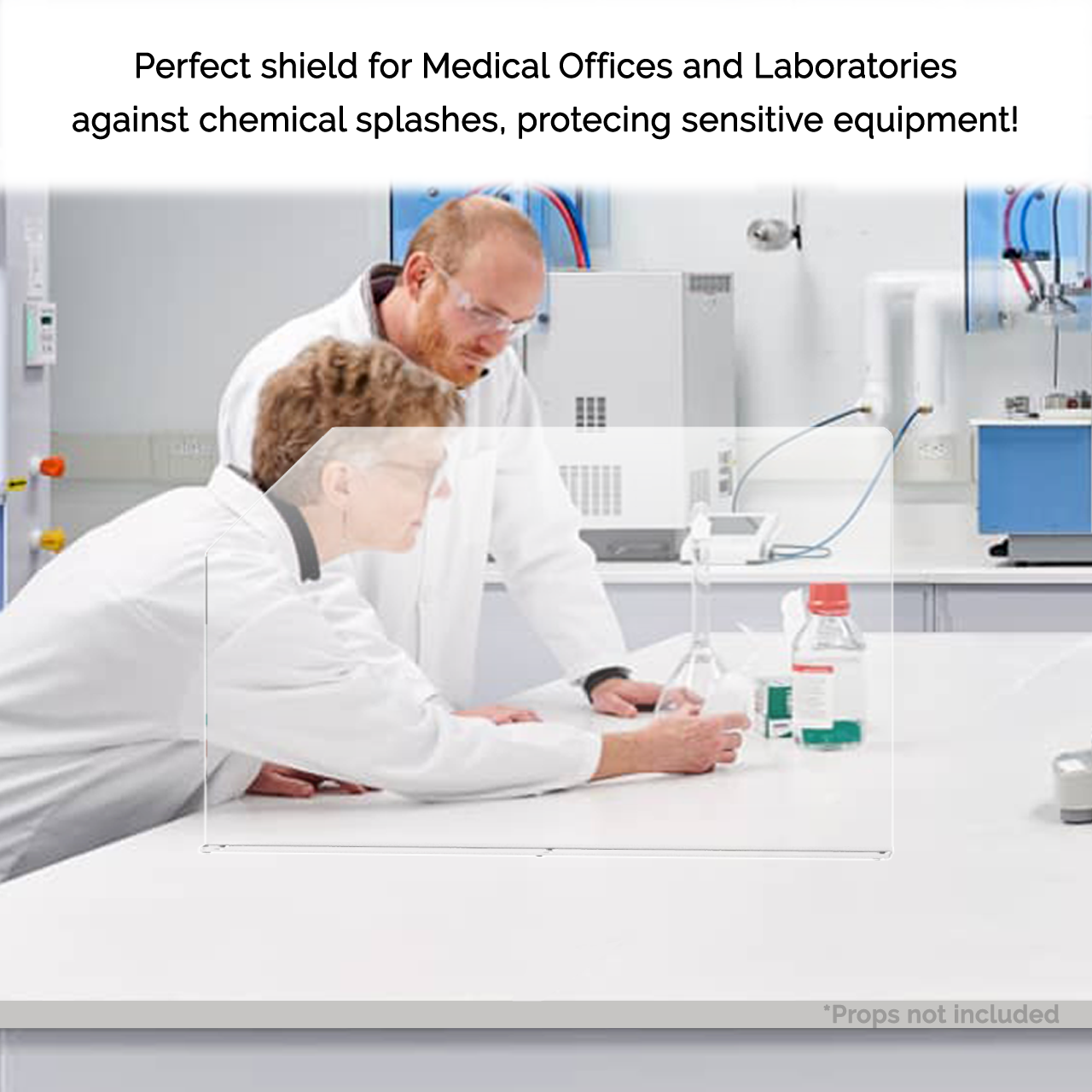 29.6"W x 18"H Sink Splash Guard Barrier