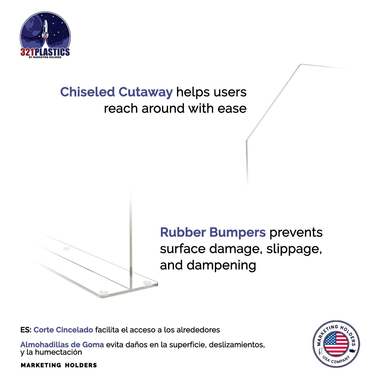 29.6"W x 18"H Sink Splash Guard Barrier