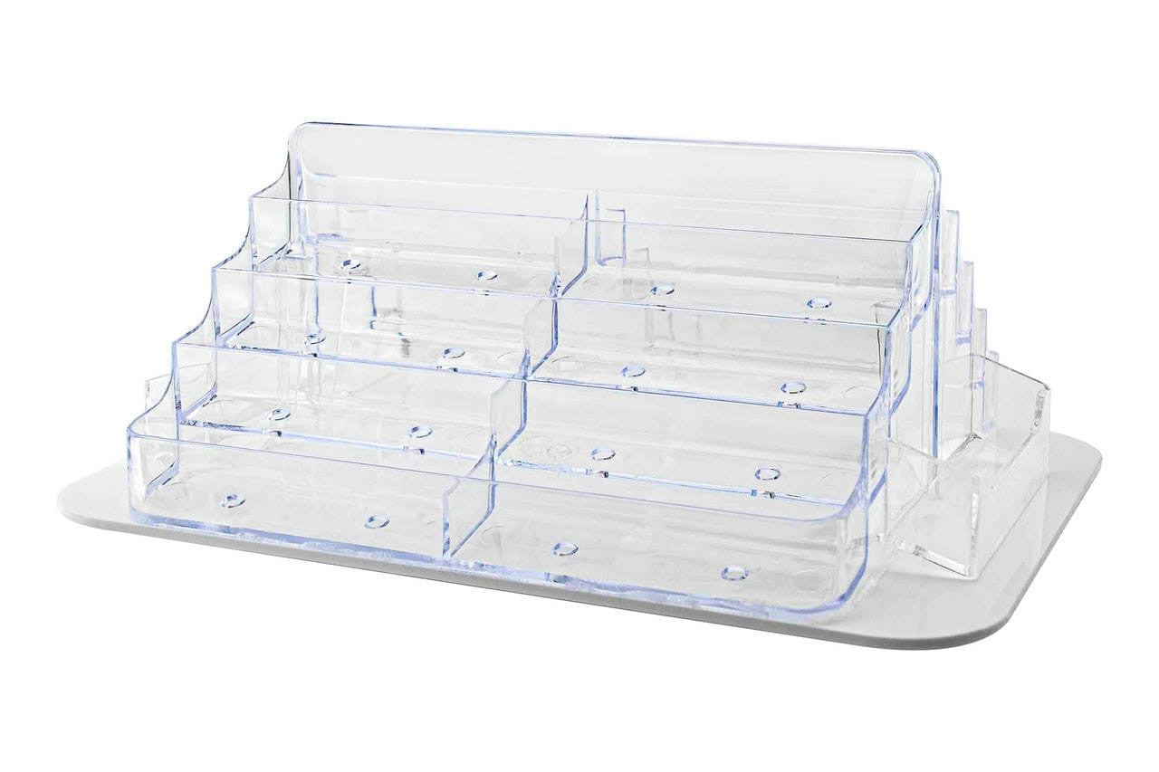 Rotating Business Card Holder 18 Pocket Counter Display