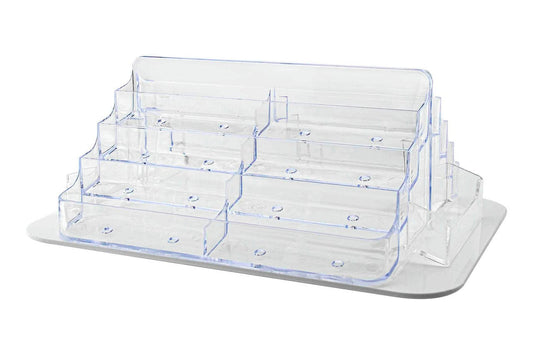 Rotating Business Card Holder 18 Pocket Counter Display