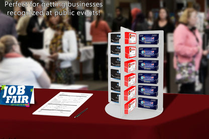 48 Pocket Business Card Rotating Tower Tabletop Display Stand