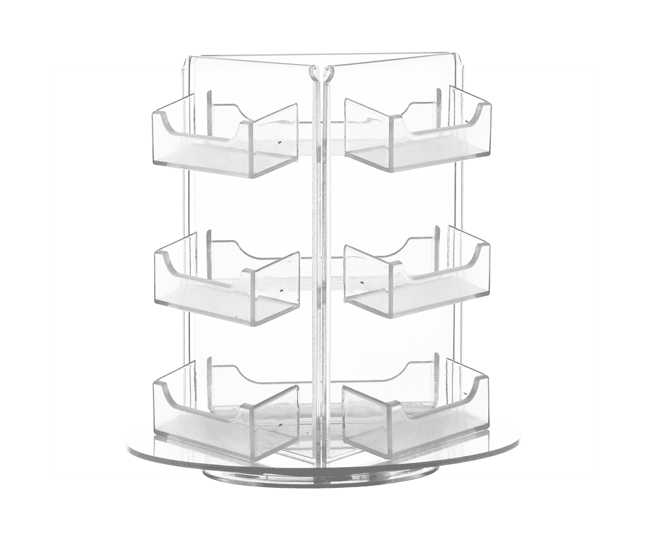 9 Pocket Spinning Business Gift Card Holder Countertop Multi Slot