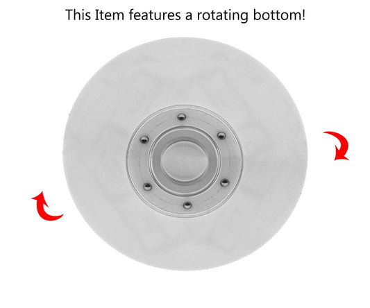 Turntable Spinning Rotating Bottom View