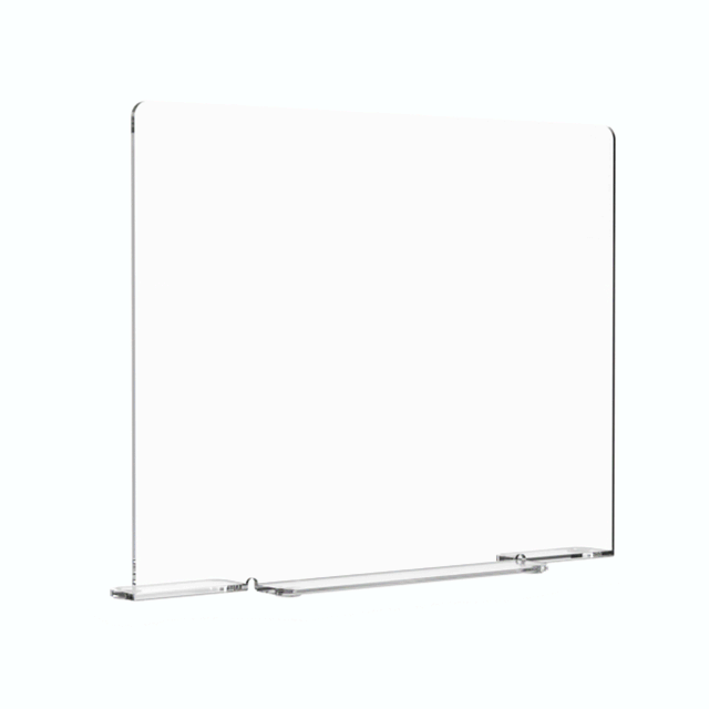 Square 29.5"W x 18"H Splash Guard with Feet Acrylic Sink Barrier