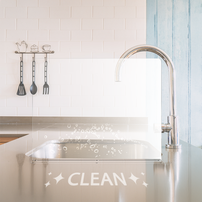 19"W x 15"H Sink Splash Guard Square Freestanding Barrier