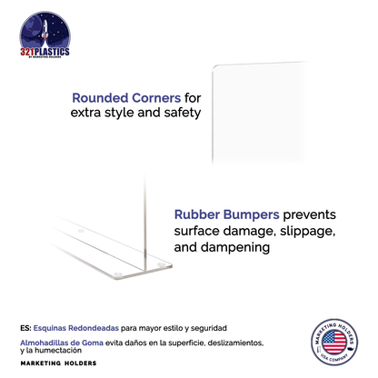 19"W x 15"H Sink Splash Guard Square Freestanding Barrier