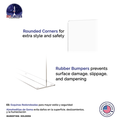 19"W x 18"H Sink Splash Guard Square Freestanding Barrier