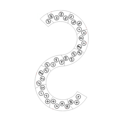 Hopscotch Playground and Pavement Stencil for Playgrounds