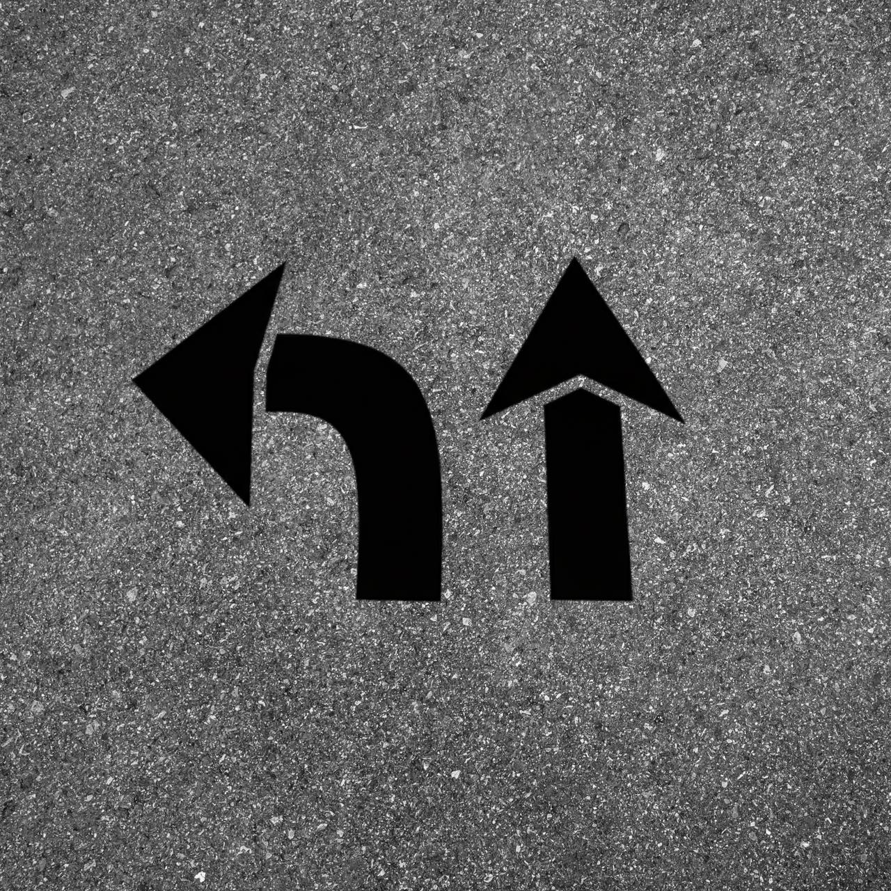 42" Arrow Stencil Kit Two Piece Straight and Curved Templates