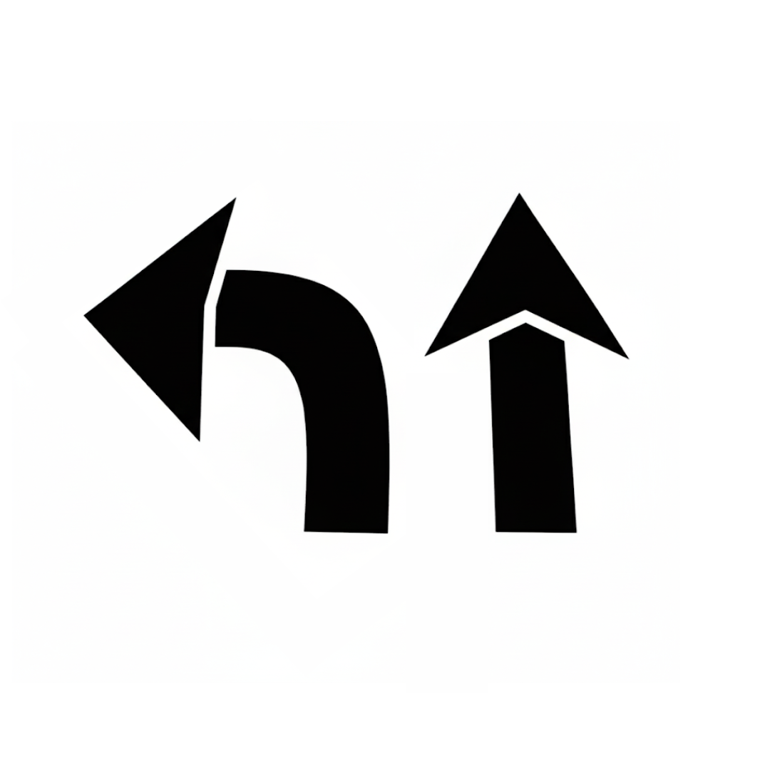 42" Arrow Stencil Kit Two Piece Straight and Curved Templates