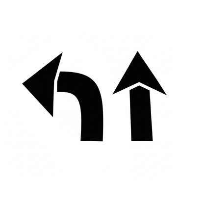 42" Arrow Stencil Kit Two Piece Straight and Curved Templates